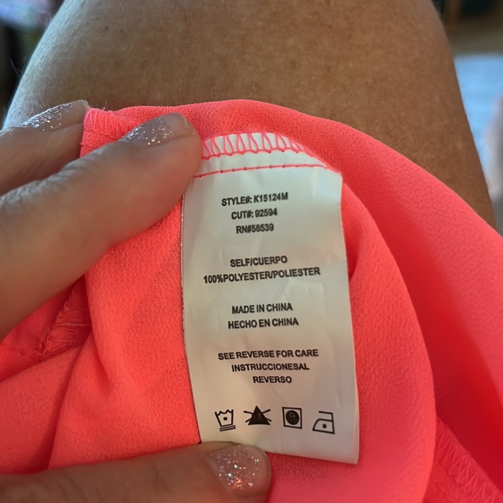 KUT From the Kloth Neon Orange Blouse S - Picture 9 of 10